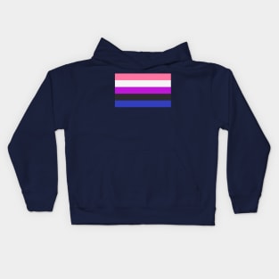 Genderfluid Pride flag Kids Hoodie